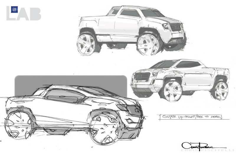 Illustration for article titled Bare Necessity Truck Concept Helps GM Forget Worries And Strife